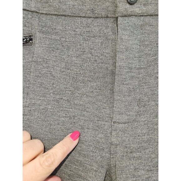 Athleta Ponte Moto 2.0 Legging Pants Zippers Skinny Ankle Mid Rise Women 10 Gray - Picture 8 of 16